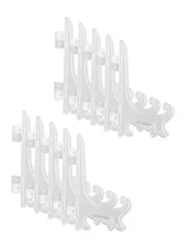 Подставка для дисплея, держатель пластины, регулируемые петли, черный/прозрачный прозрачный