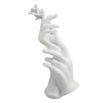 Подставка для дисплея ручной работы из белой смолы, сглаживающая элегантная многофункциональная подставка для ювелирных изделий для дома