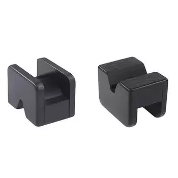 Подставка для домкрата для автомобиля Резиновые накладки Черная резиновая прорезная накладка для напольного домкрата Адаптер для направляющей рамы Универсальная резиновая накладка Кронштейн-амортизатор чёрный