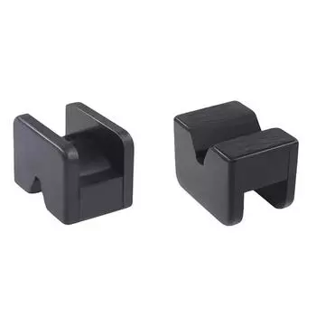 Подставка для домкрата для автомобиля Резиновые накладки Черная резиновая прорезная накладка для напольного домкрата Адаптер для направляющей рамы Универсальная резиновая накладка Кронштейн-амортизатор чёрный