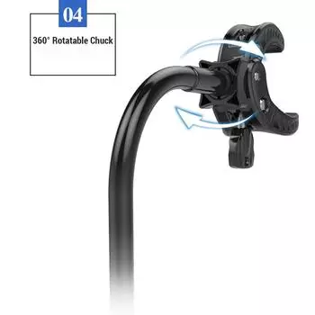 Подставка для фена Hands Free Подставка для фена с зажимом, регулируемая для стола для ухода за собаками с кронштейном чёрный