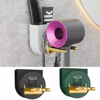 Подставка для фена из АБС-пластика с фиксированной спиралью, современная настенная стойка белый