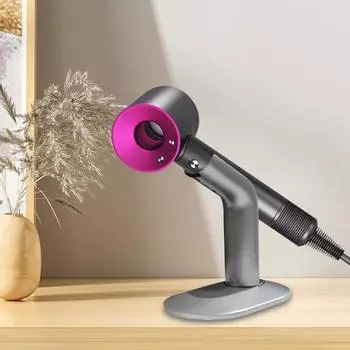 Подставка для фена из алюминиевого сплава, настольный кронштейн для фена, органайзер для ванной комнаты для Dyson Airstrait HT01 серебряный