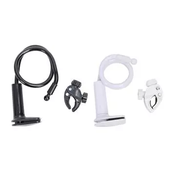 Подставка для фена с зажимом, регулируемая, уменьшающая усталость рук, подставка для фена для стрижки собак White