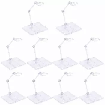 Подставка для фигурки с 4 отверстиями, пластиковая модель, прозрачный цветной пластиковый стенд для базовой модели, подставка для демонстрации, совместимый шарнир, ручка для оси 3 мм