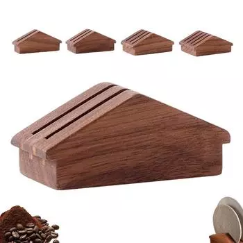 Подставка для фильтра Leeseph Espresso Coffee Puck, многоразовый держатель для фильтра из орехового дерева, подходит для фильтра 51/53/58 мм, кофейный аксессуар