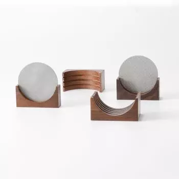 Подставка для фильтра-шайбы для эспрессо-кофе, многоразовая деревянная подставка из орехового дерева для фильтра-шайбы для портафильтра эспрессо 51/53/58 мм