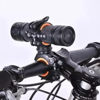 Подставка для фонарика для велосипеда Зажим для лампы Передняя подставка для фонарика Фиксированный кронштейн для велосипеда Аксессуары для горного велосипеда черный белый