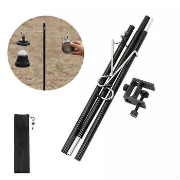 Подставка для фонаря для кемпинга, подвесной держатель для фонаря, настольный, легкий, складной, для фонаря Double Hook