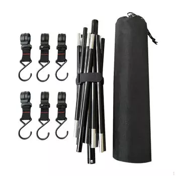 Подставка для фонаря, сушка одежды, портативная, устойчивая, для кемпинга, треугольная, для хранения посуды, для барбекю