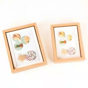 Подставка для фотографий в скандинавском стиле. Изысканная экологически чистая настольная деревянная вращающаяся рама. S