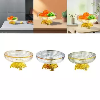 Подставка для фруктов Поднос для сервировки еды Экономящий место Декоративный поднос Простая тарелка для фруктов для ресторана Домашняя кухня Гостиная Конфеты чистый