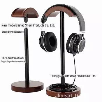 Подставка для гарнитуры Bluetooth — металлическая и деревянная стойка для хранения с игровым крючком metal stand solid wood