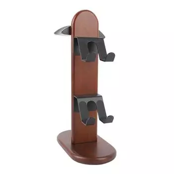 Подставка для геймпада Настольная деревянная подставка для игрового геймпада с держателем для наушников для Switch Pro