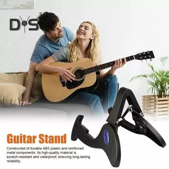 Подставка для гитары Складная подставка для электрогитары Портативная А-образная подставка для акустической гитары для бас-гитары укулеле банджо чёрный