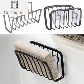 Подставка для губки для раковины, полка для хранения слива, кухонная проволочная полка из нержавеющей стали, тряпка-органайзер, держатель, кухонная полка для хранения чёрный