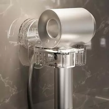 Подставка для хранения фена Yousheng с прочной присоской, простая в установке, регулируемый органайзер для инструментов для укладки волос, настенный держатель для выпрямителя