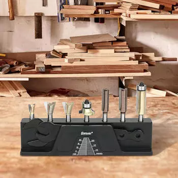Подставка для хранения фрез, контейнер на 7 отверстий, стойка для инструментов, портативный органайзер