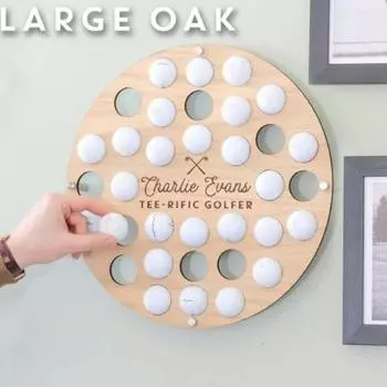 Подставка для хранения мячей для гольфа, стеллаж для хранения, 34 отверстия, гладкий край, без заусенцев, деревянный S