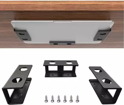 Подставка для хранения ноутбука под столом — чистый офис, эффективная жизнь чёрный