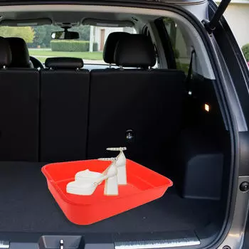 Подставка для хранения обуви в автомобиле, контейнер, простой в использовании, моющийся, автомобильный зонт, держатель для салона автомобиля Red
