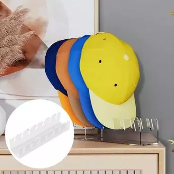 Подставка для хранения остроконечной шляпы, большая вместительная противоскользящая прозрачная устойчивая акриловая компактная настольная бейсболка с защитой от трещин, держатель для дисплея