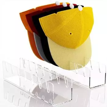 Подставка для хранения остроконечной шляпы, большая вместительная противоскользящая прозрачная устойчивая акриловая компактная настольная бейсболка с защитой от трещин, держатель для дисплея чистый