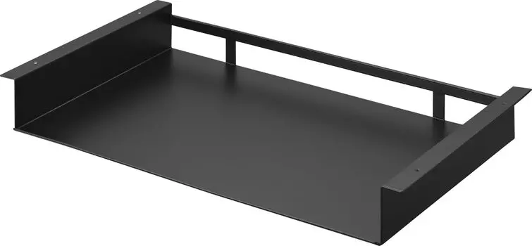 Подставка для хранения подставок под стол Yamazaki Jitsugyo, черная, W55 xx, башня, модернизированная, шурупы для хранения, 1874, диаметр 30,2, высота 6,6 см чёрный