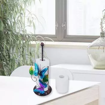 Подставка для хранения с рисунком бабочки, отдельно стоящий утюг, многофункциональный держатель для рулонной бумаги для ванной комнаты Butterfly