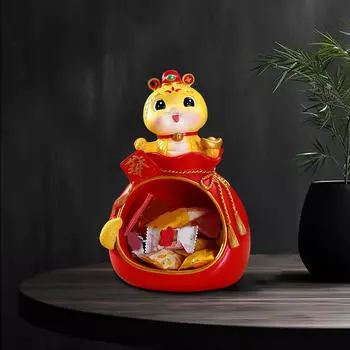 Подставка для хранения с узором «змея», декоративное хранилище ключей, держатель для поделок, большая емкость для конфет style A