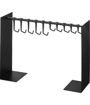 Подставка для хранения шляп Yamazaki Jitsugyo 6128, черная, прибл.. Вешалка для шляп Tower Hat Rack W40.5-70 x D15 x H37см предотвращает деформацию