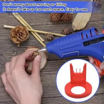 Подставка для хранения термоклея с нескользящей основой, высокая устойчивость, портативный органайзер для термоклея чёрный