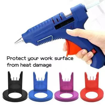 Подставка для хранения термоклея с нескользящей основой, высокая устойчивость, портативный органайзер для термоклея красный