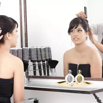 Подставка для хранения украшений в форме губ в корейском стиле, тарелка с ключом, золотое украшение, ожерелье, чаша из нержавеющей стали для девочек