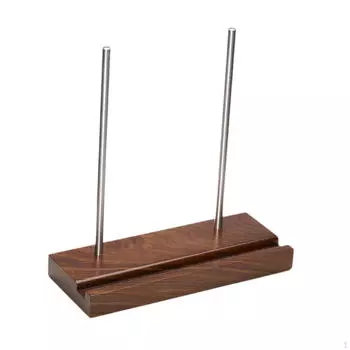 Подставка для хранения виниловых пластинок, металлическая деревянная настольная простая полка для комиксов коричневый