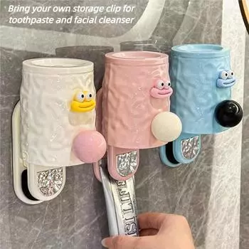 Подставка для хранения зубной пасты Dopamine, настенная, неперфорированная, для унитаза, новая, для ополаскивания, для чистки зубов, подставка для зубного моста белый