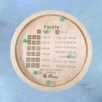 Подставка для игральных костей Craft Farkle, деревянная тарелка для игральных костей, игровые украшения, креативный деревянный подставка для игральных костей, семейное собрание 30cm