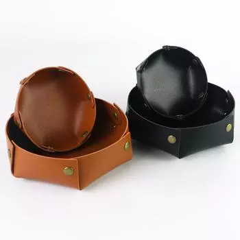 Подставка для игральных костей Коврик для игральных костей из искусственной кожи Складная сумка для игральных костей Держатель для игральных костей Аксессуары для настольной игры в кости S чёрный