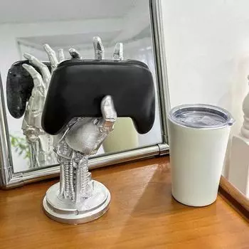 Подставка для игрового контроллера, баскетбольная стойка, механическая рука Cyberpunk Silverhand, настольный геймпад, вешалка для наушников, настольное украшение, модель чёрный