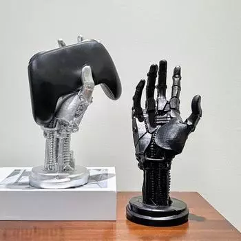 Подставка для игрового контроллера, баскетбольная стойка, механическая рука Cyberpunk Silverhand, настольный геймпад чёрный
