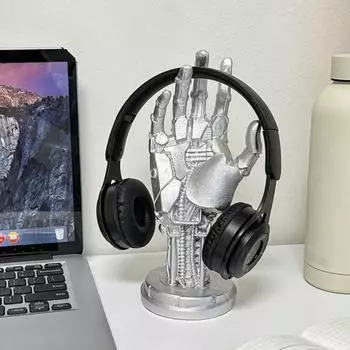 Подставка для игрового контроллера, баскетбольная стойка, механическая рука Cyberpunk Silverhand, настольный геймпад, вешалка для наушников, настольное украшение, модель чёрный