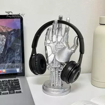 Подставка для игрового контроллера, баскетбольная стойка, механическая рука Cyberpunk Silverhand, настольный геймпад, вешалка для наушников, настольное украшение, модель чёрный