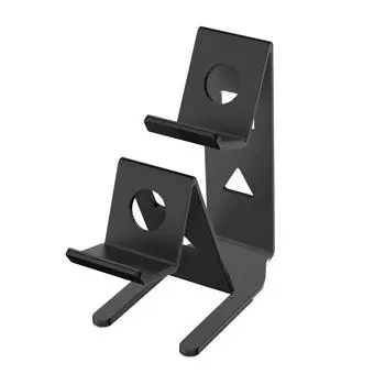 Подставка для игрового контроллера Dual для Xbox, PS4, PS5, ПК, Switch, металлическая настольная подставка с противоскользящими силиконовыми накладками серебряный