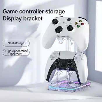 Подставка для игрового контроллера RGB Прочная стойка для дисплея Держатель гарнитуры для PS4/PS5/Xbox ONE/Switch