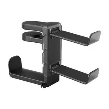 Подставка для игровой гарнитуры, держатель контроллера, вращающийся на 360 градусов универсальный игровой аксессуар для ПК, подставка для контроллера, подставка для хранения гарнитуры чёрный