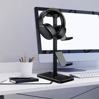 Подставка для игровой гарнитуры, геймпад, комнаты, декор, аксессуары, дисплей, полка для хранения подарков для папы чёрный