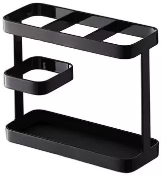 Подставка для инструментов Yamazaki Jitsugyo, широкая, черная, приблизительная. Ш17 x Г6,7 x В14,5 см Башня 7842