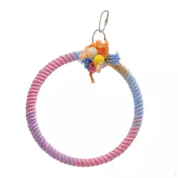 Подставка для качелей для птиц, подвесная игрушка для попугаев, легкая многофункциональная игрушка для жевания для волнистых попугаев, неразлучников