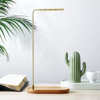 Подставка для каллиграфических кистей из латунного сплава, настольная портативная декоративная роскошная многофункциональная подвесная стойка No Wind Chime