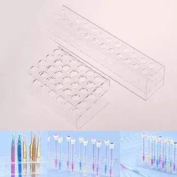 Подставка для карандашей для бровей, держатель для кистей для макияжа, акриловая подставка для дисплея 12*8.3*5.5cm